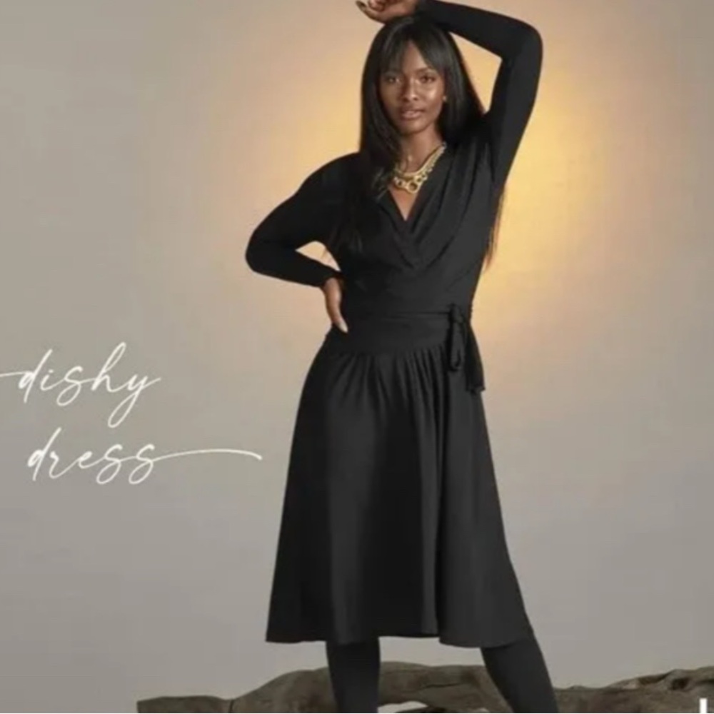 Cabi style 4262 wrap tie dress